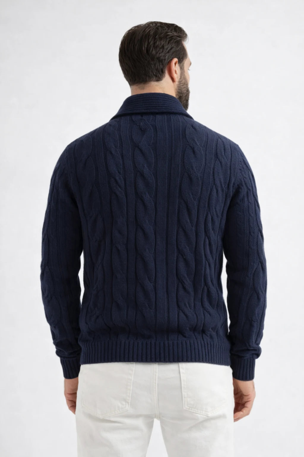 Wool Feather yarn cardigan