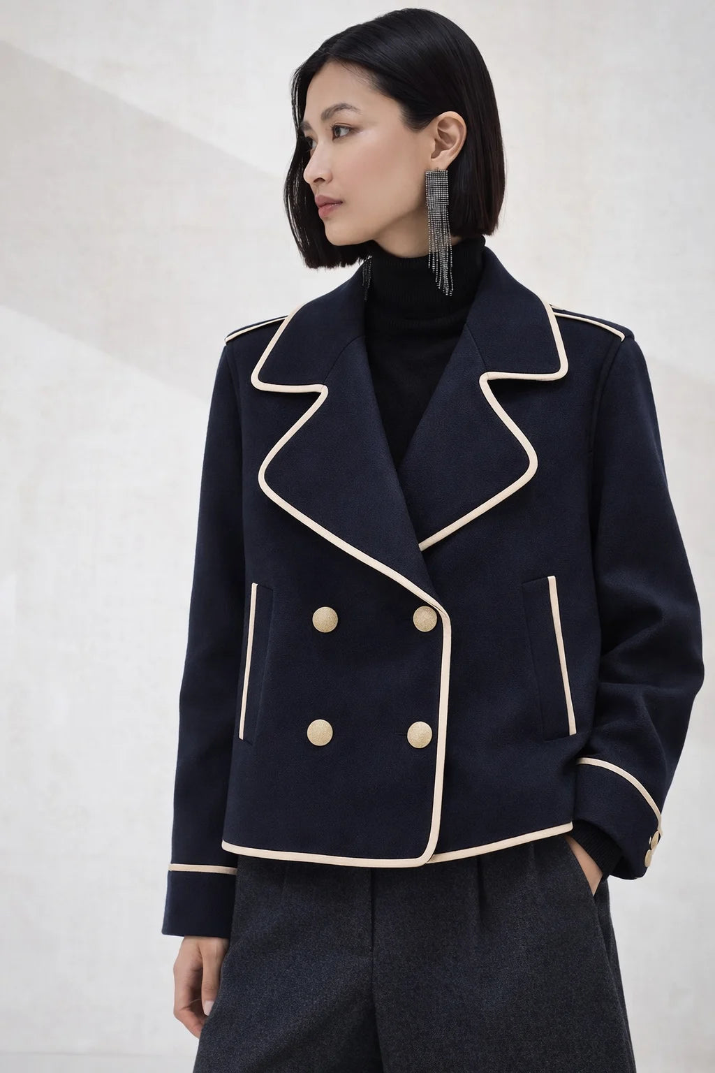 Wool Double PeaCoat
