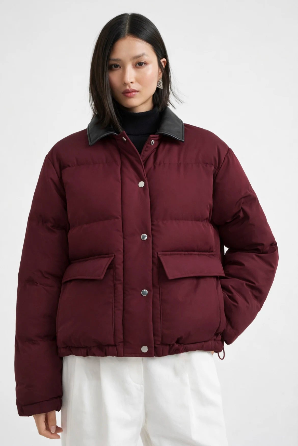 Water-resistant taffeta down jacket