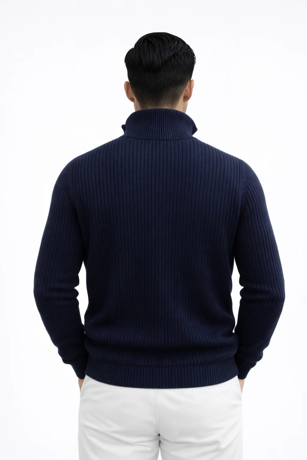 Zip-front cardigan