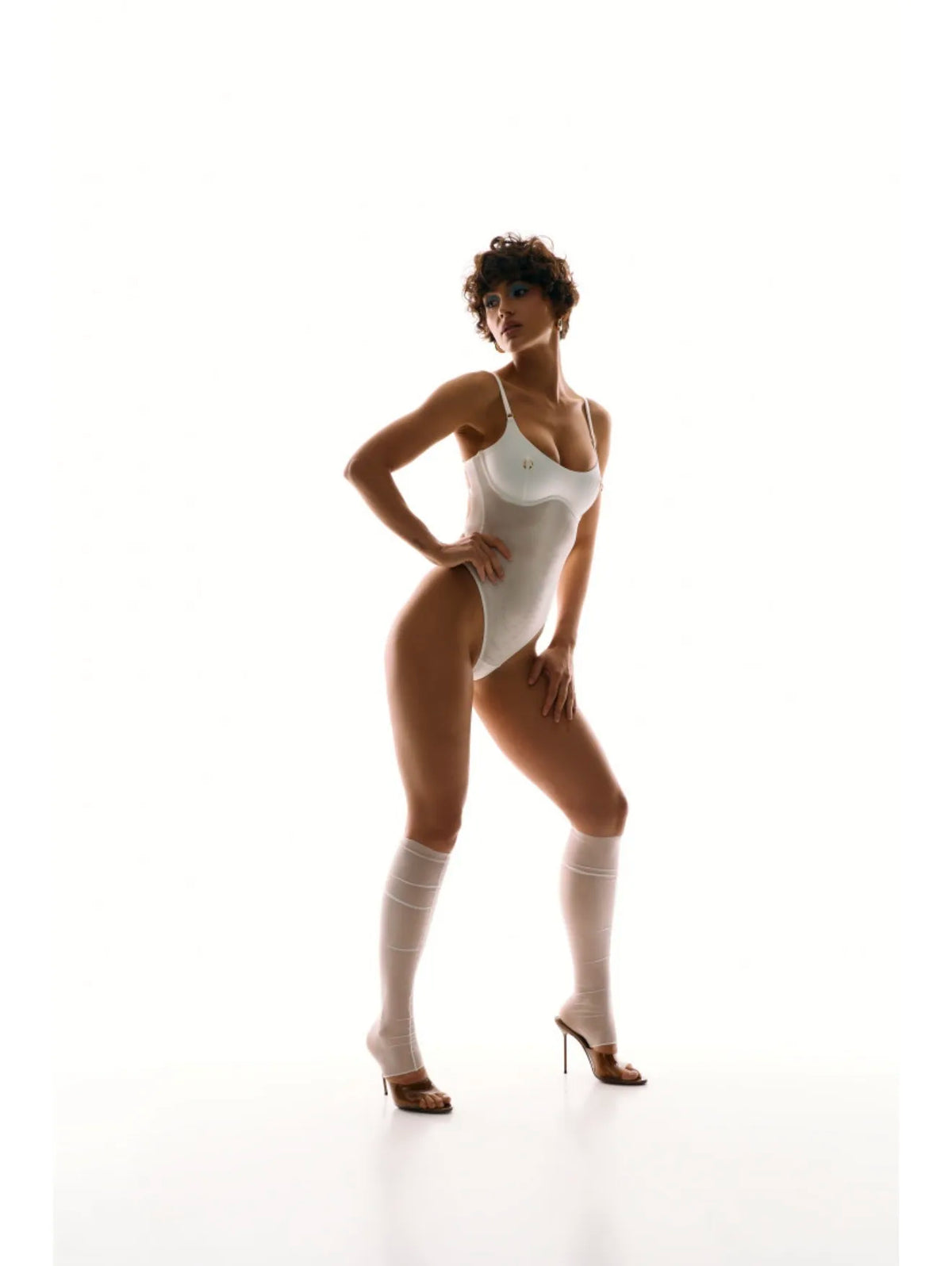Bodysuit Pirsing White Gold
