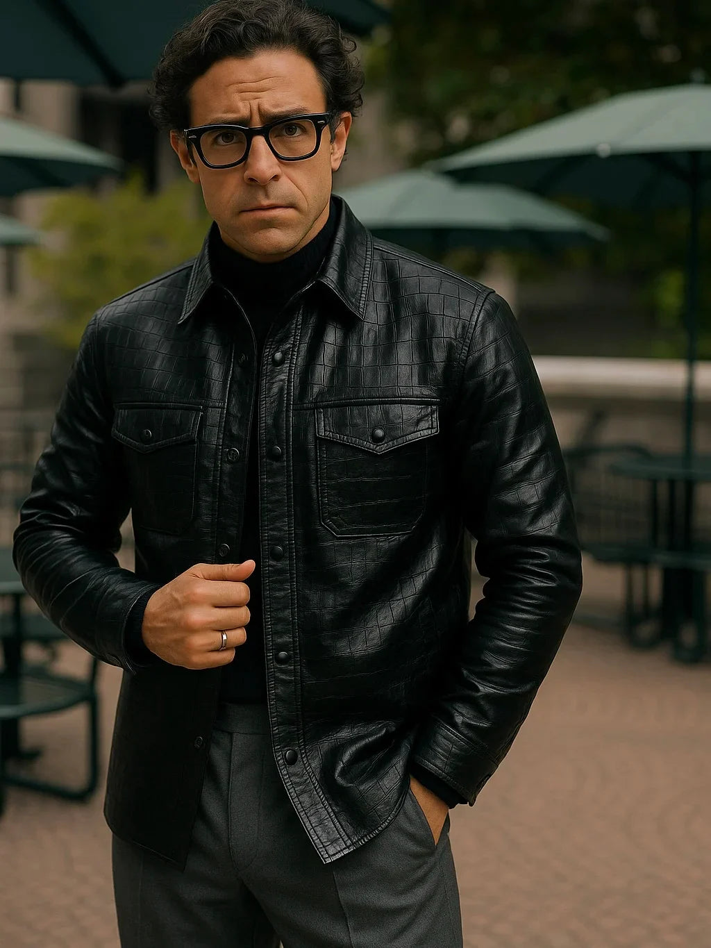 JACKSON LEATHER OVERSHIRT