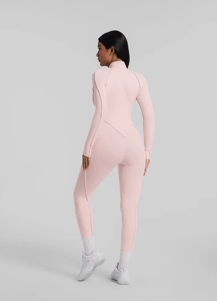 Closed-Back Catsuit Pink
