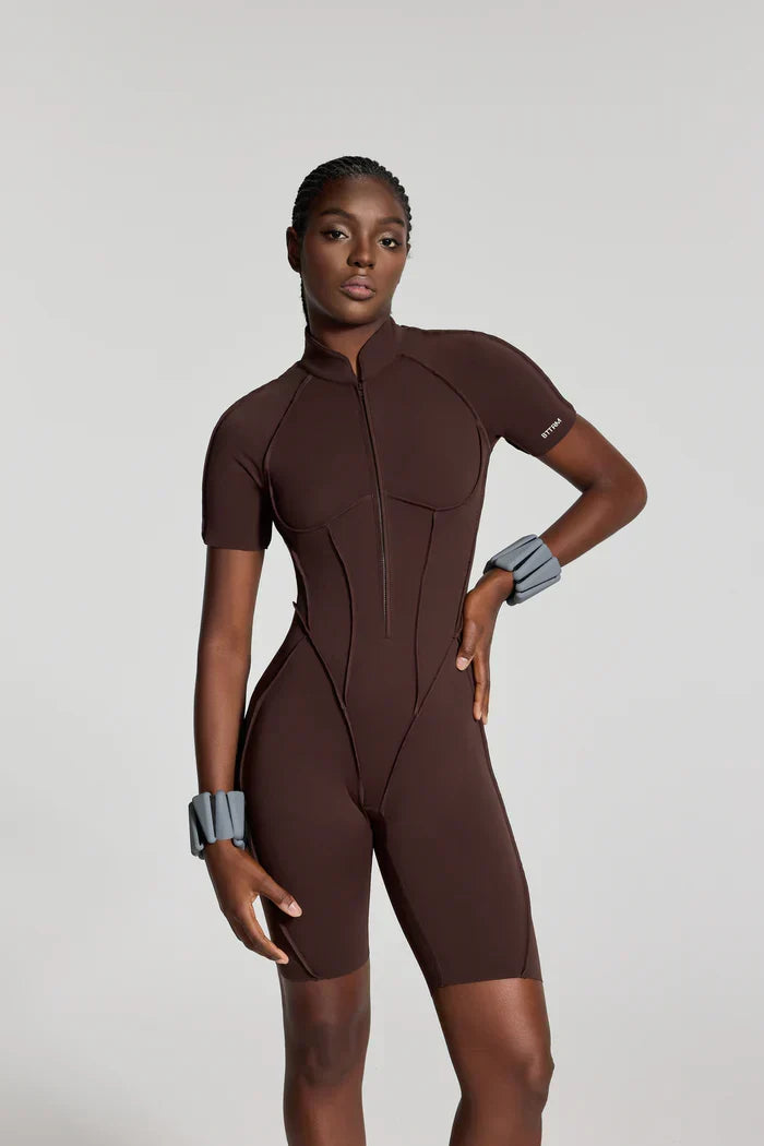 Sleek Shorts Catsit Brown
