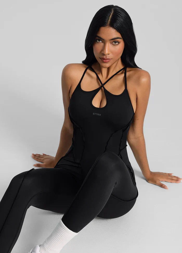 Crossback Catsuit Black